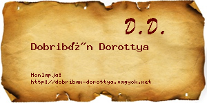 Dobribán Dorottya névjegykártya